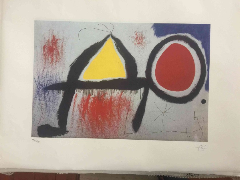 Offset lithography by Joan Miró (after)