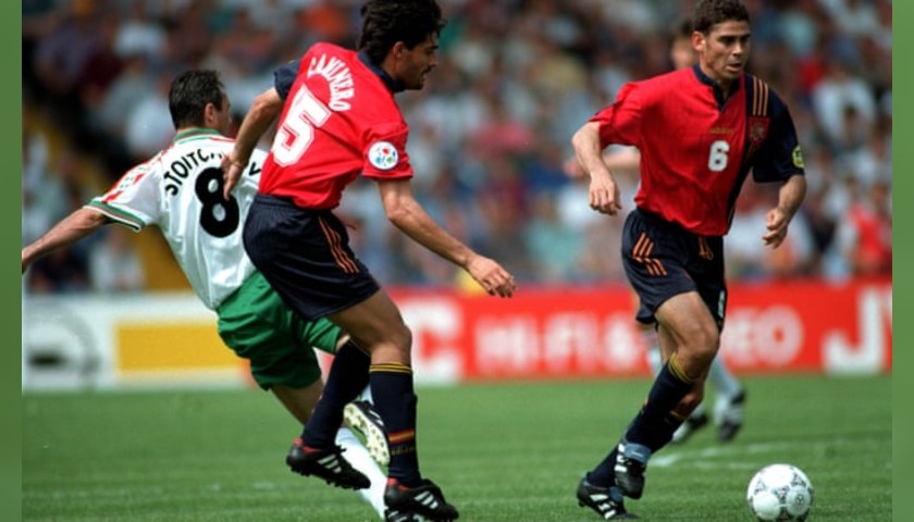 Hierro's Official Spain Signed Shirt, Euro 1996
