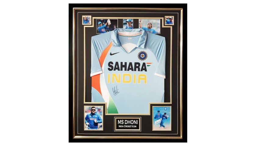 MS Dhoni's Signed Cricket Shirt 