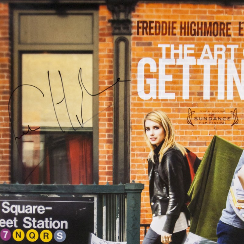 FREDDIE HIGHMORE original autograph. Movie Poster: The Art of getting by