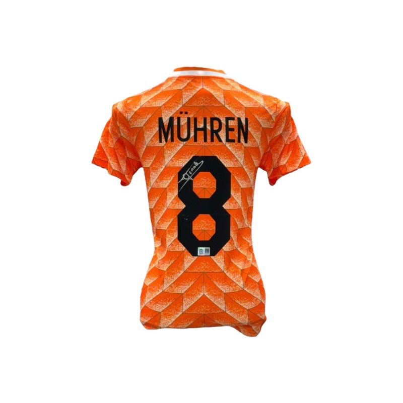 Arnold Muhren Netherlands 1988 Signed Home Shirt