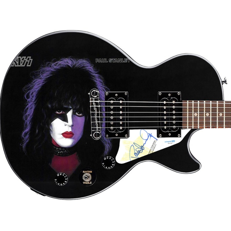 Paul Stanley of KISS Signed Custom Graphics Epiphone Guitar