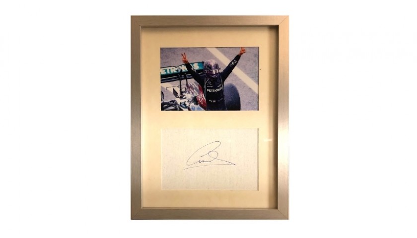 Lewis Hamilton Photo and Signature Montage - CharityStars