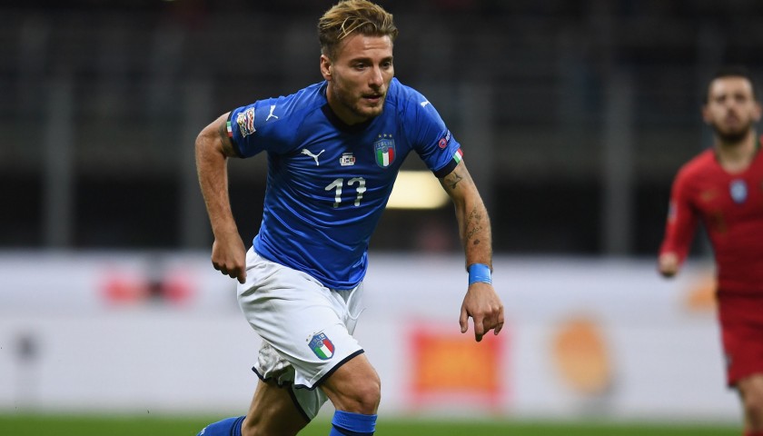 Immobile's Match Shirt, Italy-Poland 2018
