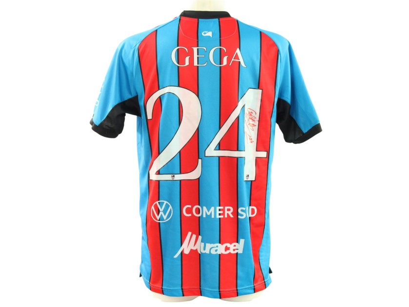 Gega's Catania vs Foggia Signed Unwashed Shirt, 2025