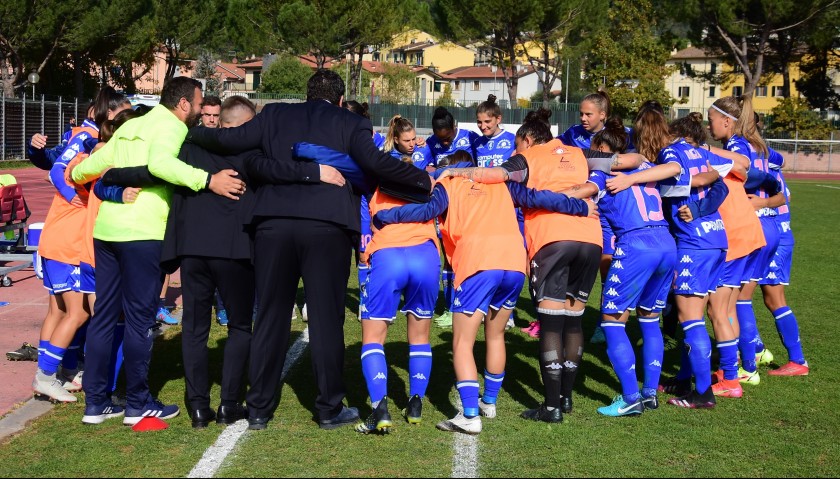 Binazzi's Worn and Signed Kit, Empoli-Lazio 2021 - Breast Cancer Campaign
