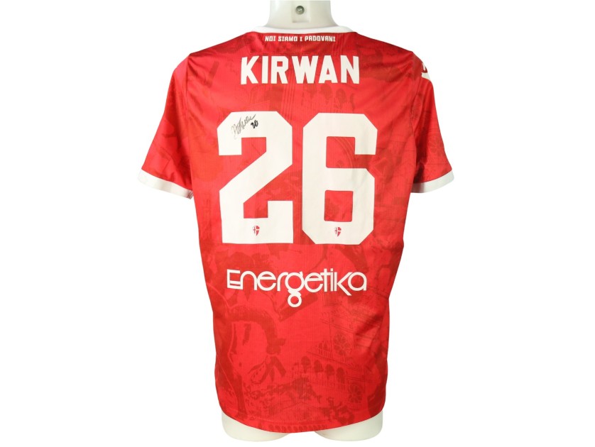 Kirwan's Signed Unwashed Shirt, Pro Patria vs Padova 2024