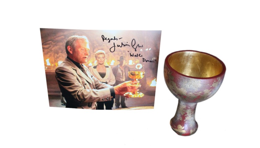 "Indiana Jones and The Last Crusade" - Holy Grail and Julian Glover Signed Photograph