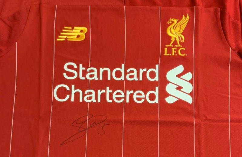 Gini Signed Liverpool FC Shirt 