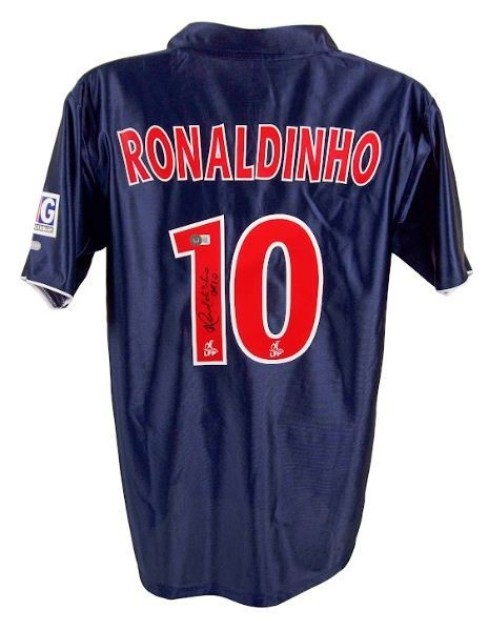 Ronaldinho Paris Saint Germain Signed Home Shirt