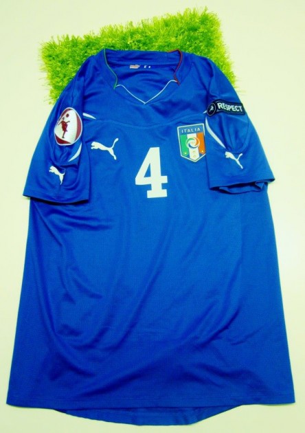 Italy women match worn shirt, Franco, Euro 2011