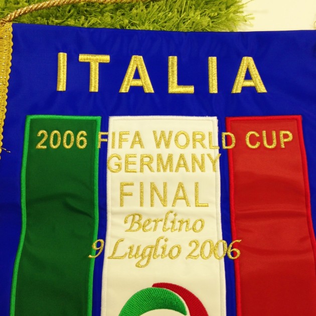 Italy Pennant, Germany World Cup Final 2006, given to Zidane from Cannavaro