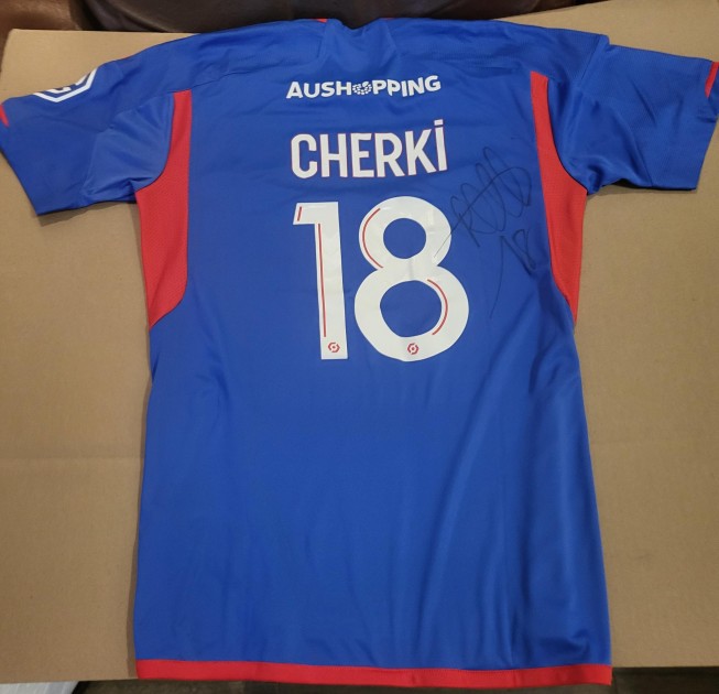 Rayan Cherki's Olympique Lyonnais Match Issued Signed Shirt Vs FC Nantes