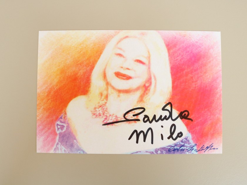 Postcard Signed by Sandra Milo