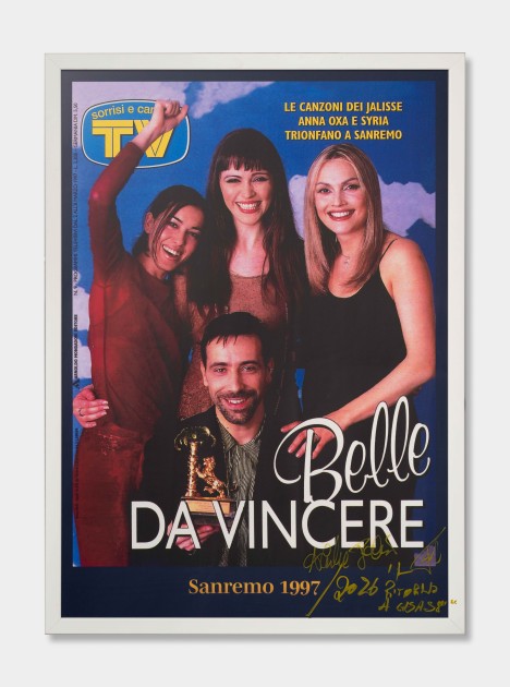 TV Sorrisi e Canzoni 1997 Cover Signed by Jalisse and Donated at Sanremo 2026