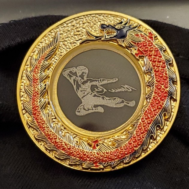 Bruce Lee Gold Plated Commemoration Coin