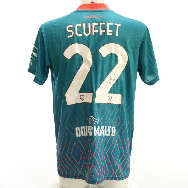 Maglia Scuffet Unwashed, Cagliari vs Roma 2024 - Autografata