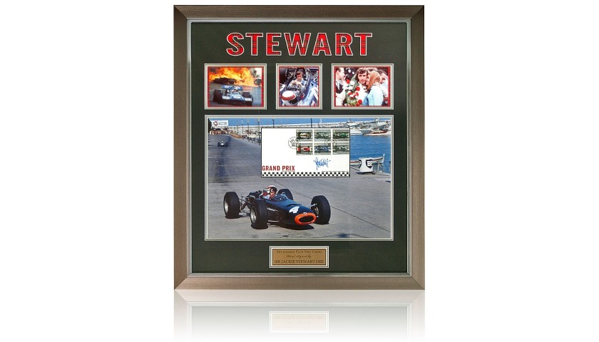 Jackie Stewart Hand Signed Formula 1 FDC F1 Photo