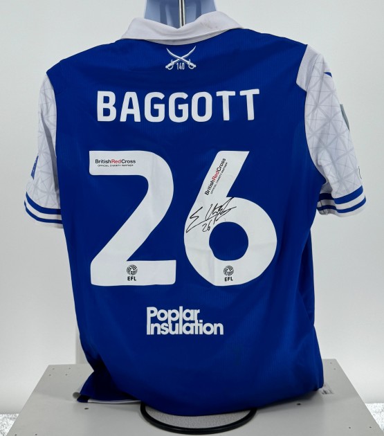 Elkan Baggott's Bristol Rovers EFL Sky Bet League One Signed Match Worn Shirt, vs Cheltenham Town