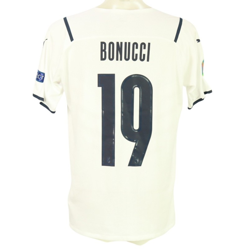 Bonucci's Match-Issued Shirt, Belgium vs Italy 2021
