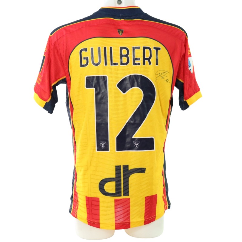 Guilbert's Signed Unwashed Shirt, Lecce vs Lazio 2024