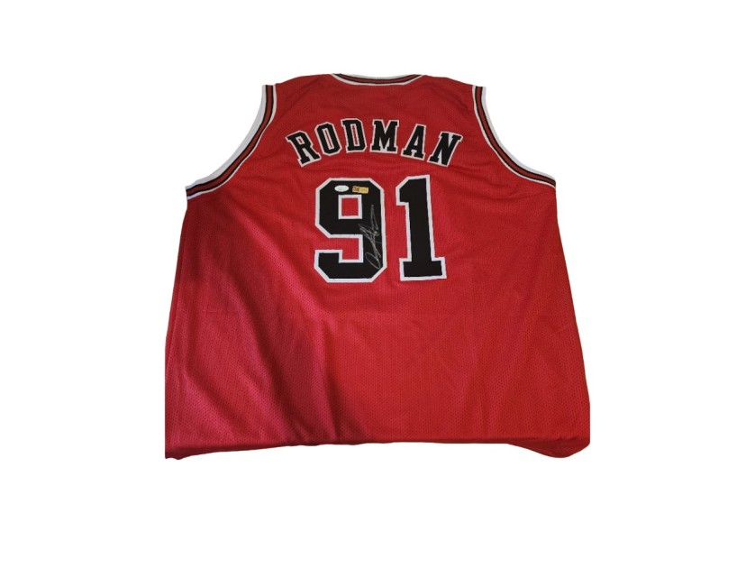 Dennis Rodman maglia Chicago Bulls, firmata 