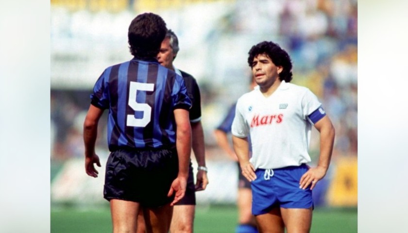 Maradona's Napoli Signed Match Shirt, 1989/90