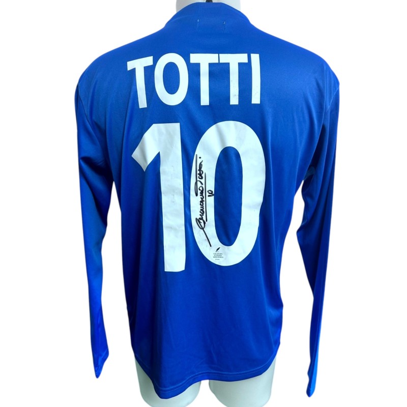 Maglia Replica Totti Italia, 2002 - Autografata