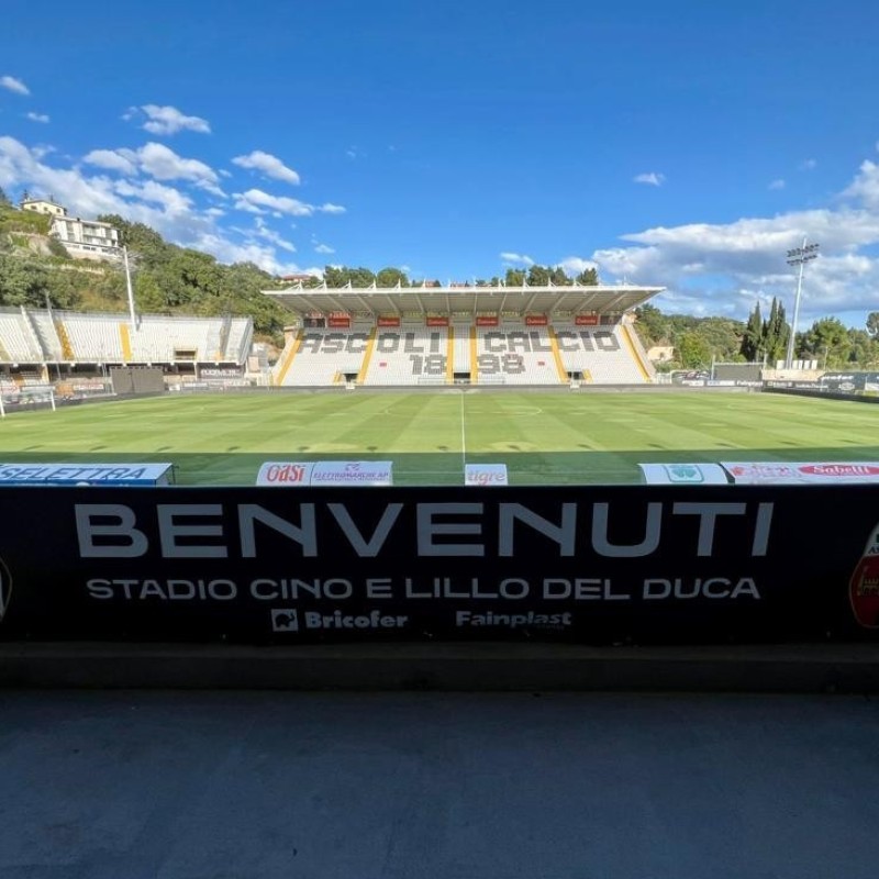 Two Tickets for Ascoli vs Virtus Entella Match from Central Armchair Seat + VIP Hospitality