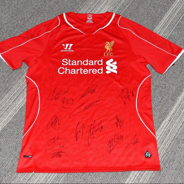 Signed Liverpool FC 2014/15 Home Shirt 
