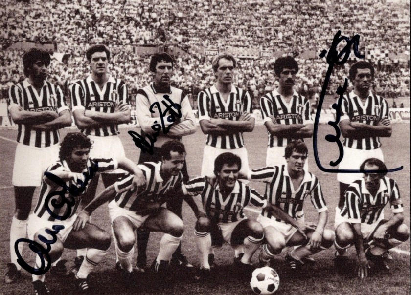Photograph signed by Dino Zoff, Antonio Cabrini and Claudio Gentile