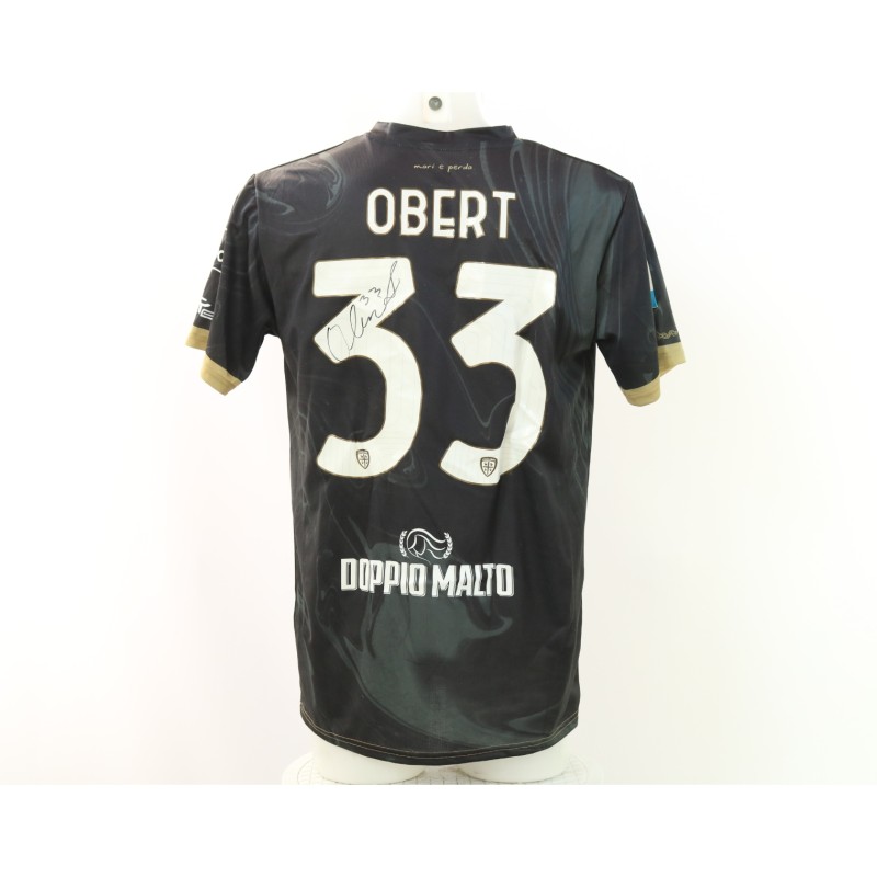 Maglia Obert Monza vs Cagliari Unwashed, 2025 - Autografata