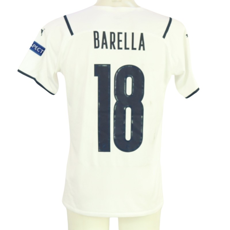 Barella's Issued Shirt, Turkey vs Italy 2021