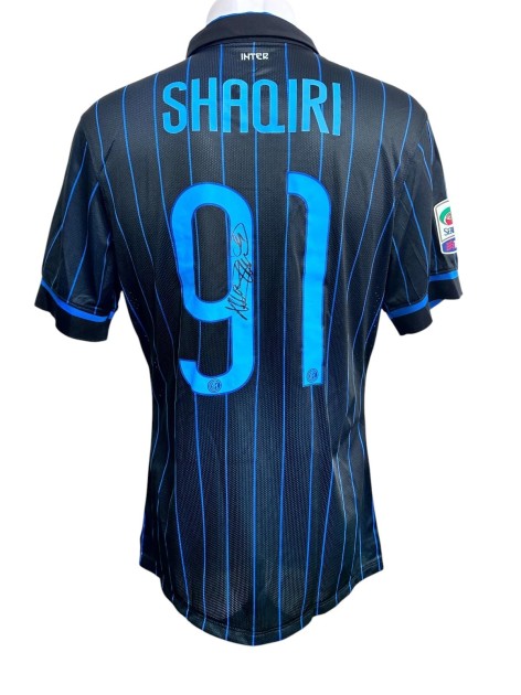 Shaqiri's Inter Match-Worn Shirt, 2014/15