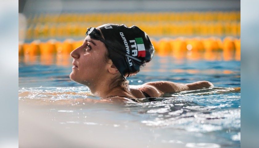 Simona Quadarella's Shorts and Swimming Cap