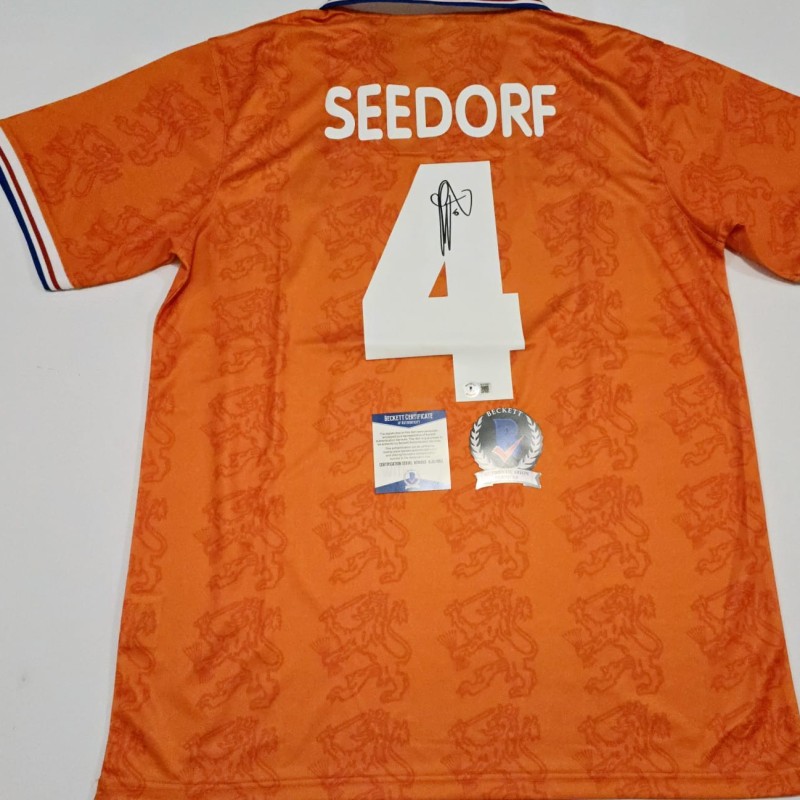 Clarence Seedorf's Netherlands 1995 Signed Replica Shirt