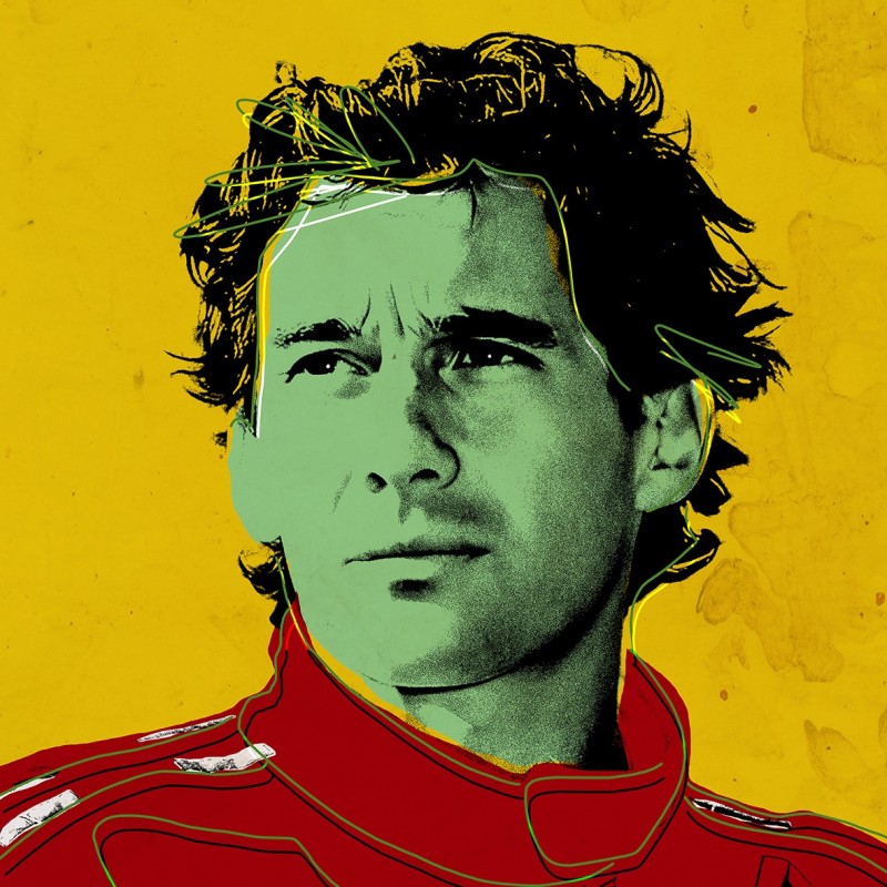 "Ayrton Senna" by Andrea Pisano - Icon Pop