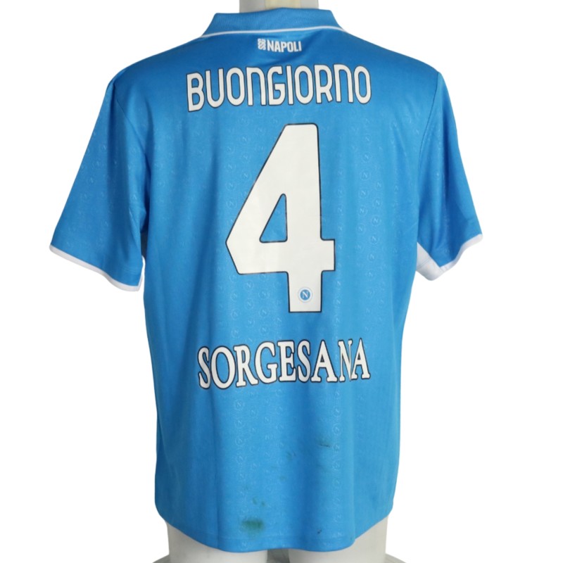 Buongiorno's Match-Issued Shirt, Napoli vs Torino 2025