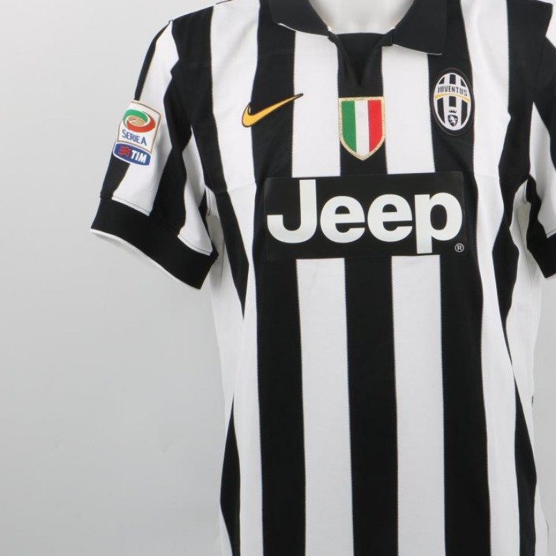 Tevez Juventus official replica shirt, Serie A 2014/2015 - signed