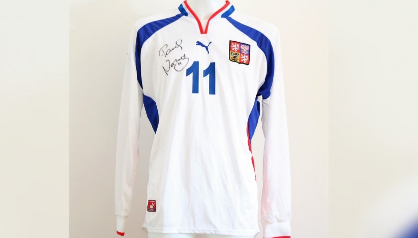 Nedved's Czech Republic Match-Issue Signed Shirt, 2000