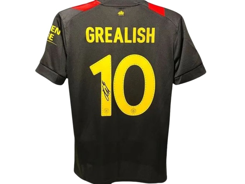  Maglia ufficiale "away" Jack Grealish Manchester City, 2022/23 - Autografata