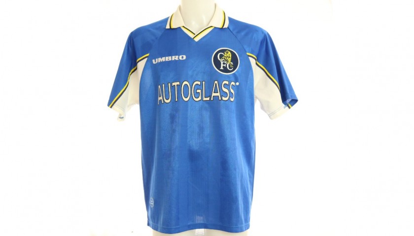 Maglia Calcio CHELSEA FC UMBRO Home Blue Gianluca VIALLI 9 PREMIER LEAGUE  RETRO VINTAGE FA 1996 1997