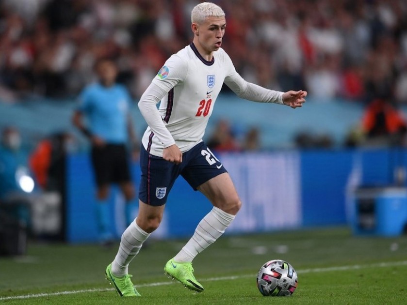 Foden's Match Shirt, England-Denmark 2021