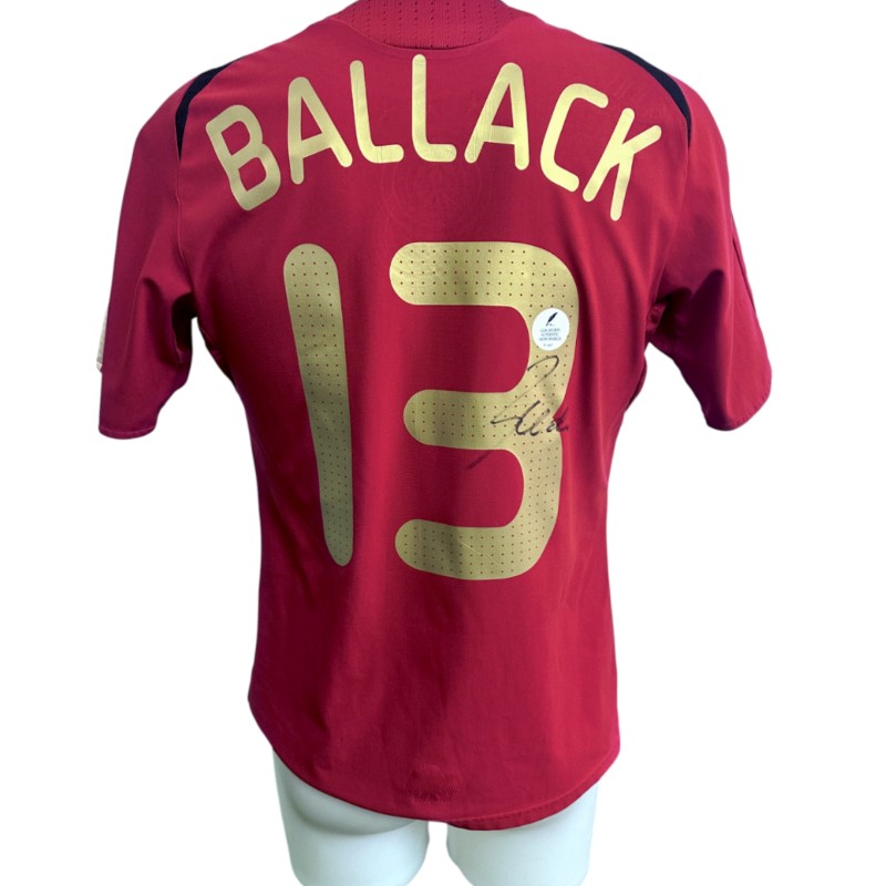 Ballack's Germany Signed Official Shirt, 2004/05