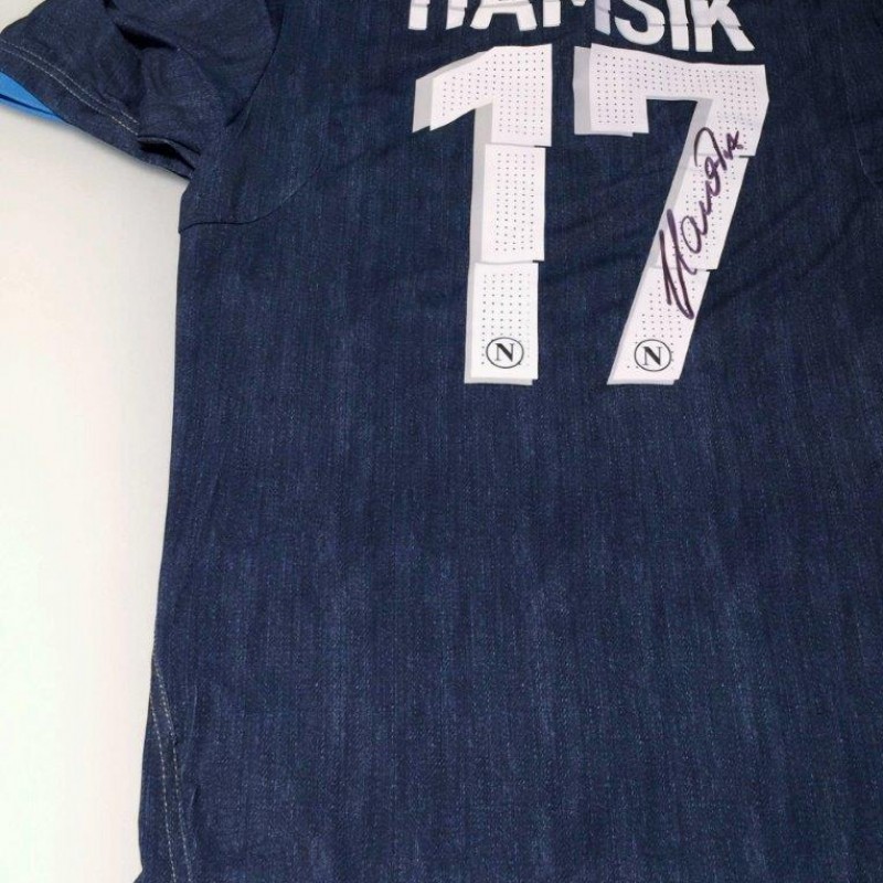 Hamsik Napoli match issued shirt, Serie A 2014/2015 - signed