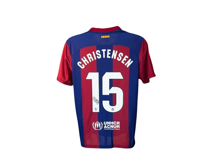 Maglia replica firmata da Andreas Christensen per l'FC Barcelona