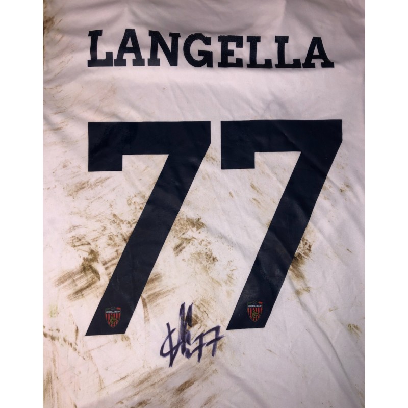 Langella's Signed Unwashed Shirt, Casarano vs Cosenza 2026 - Special Patch FAI