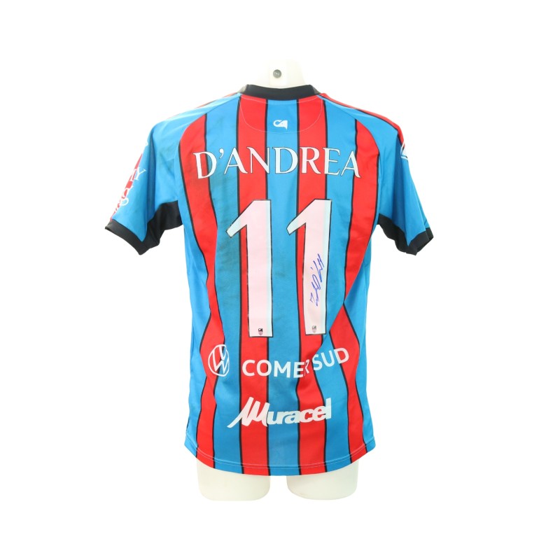 D'Andrea's Signed Unwashed Shirt, Catania vs Potenza 2024 