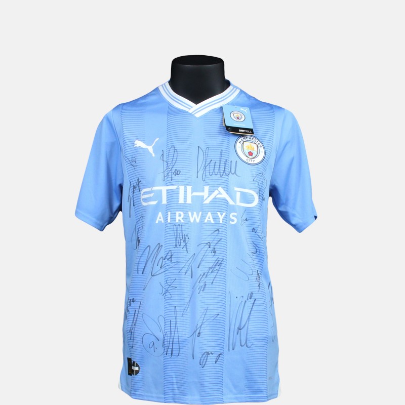Manchester City 2023/24 Premier League Champions Signed Home Shirt