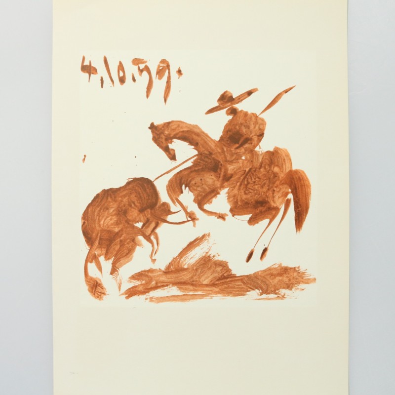 Litografia 1959 serie "Toros y Toreros" di Pablo Picasso firmata